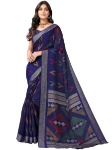 SIRIL Women's Cotton Printed Saree